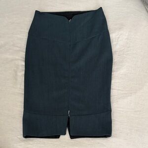 Daryl K Tailored  Teal Pencil Skirt